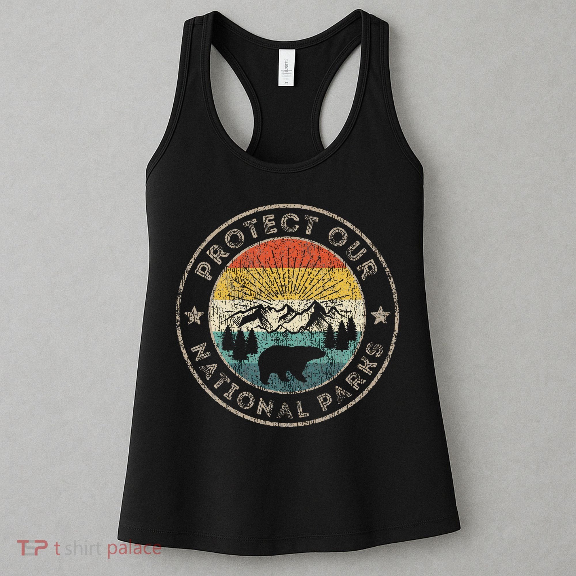 Protect Our National Parks Retro Hiking Women's Tank Top