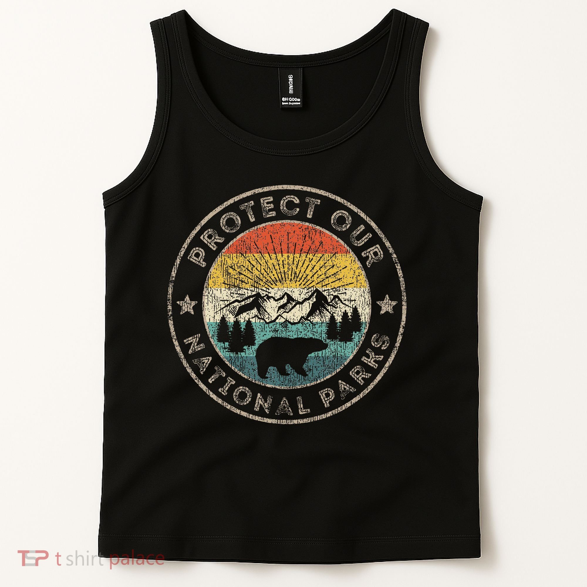 Protect Our National Parks Retro Hiking Tank Top