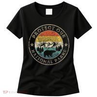 Protect Our National Parks Retro Hiking Women's T-Shirt thumb 0