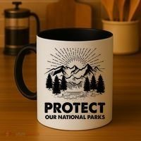 Protect Our National Parks Mountain Hiking Gift Coffee Mug thumb 4