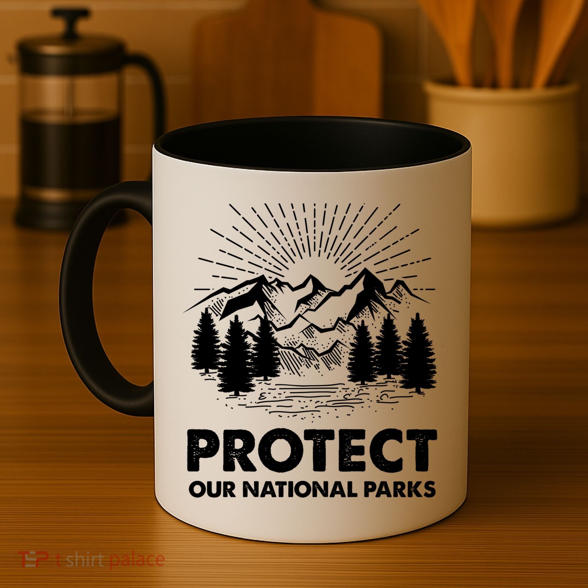 Protect Our National Parks Mountain Hiking Gift Coffee Mug