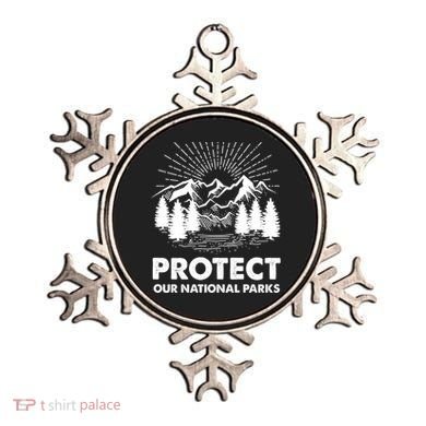 Protect Our National Parks Mountain Hiking Gift Ornament
