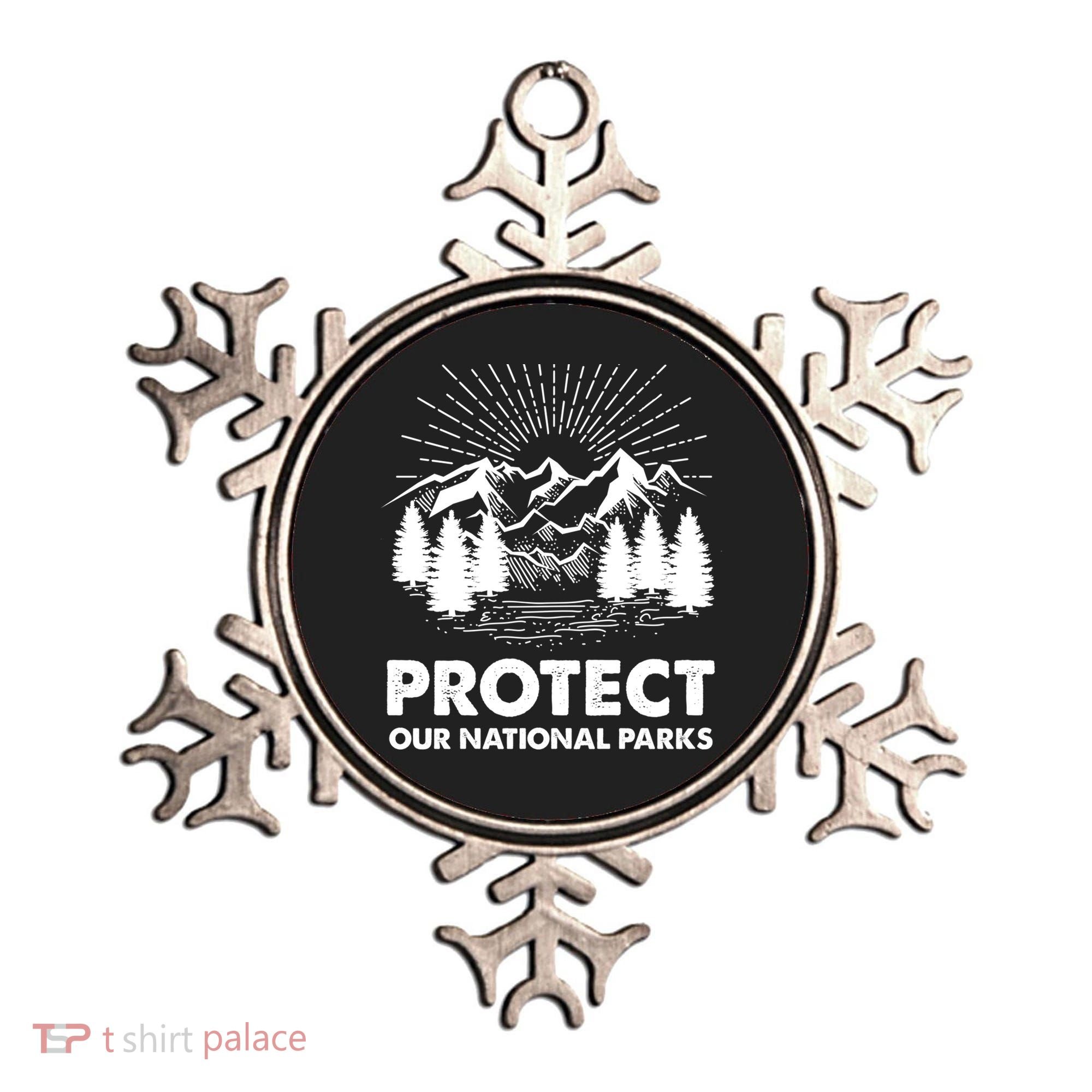 Protect Our National Parks Mountain Hiking Gift Ornament