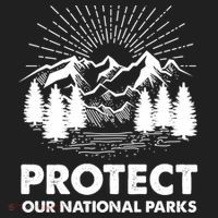 Protect Our National Parks Mountain Hiking Gift Hat thumb 2