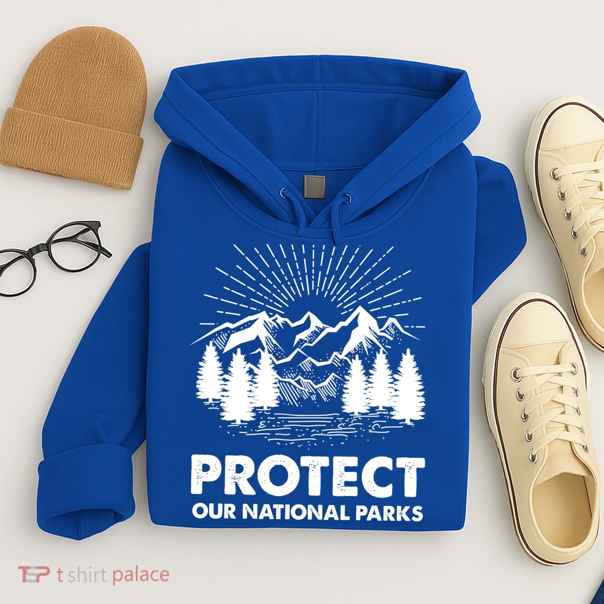 Protect Our National Parks Mountain Hiking Gift Hoodie