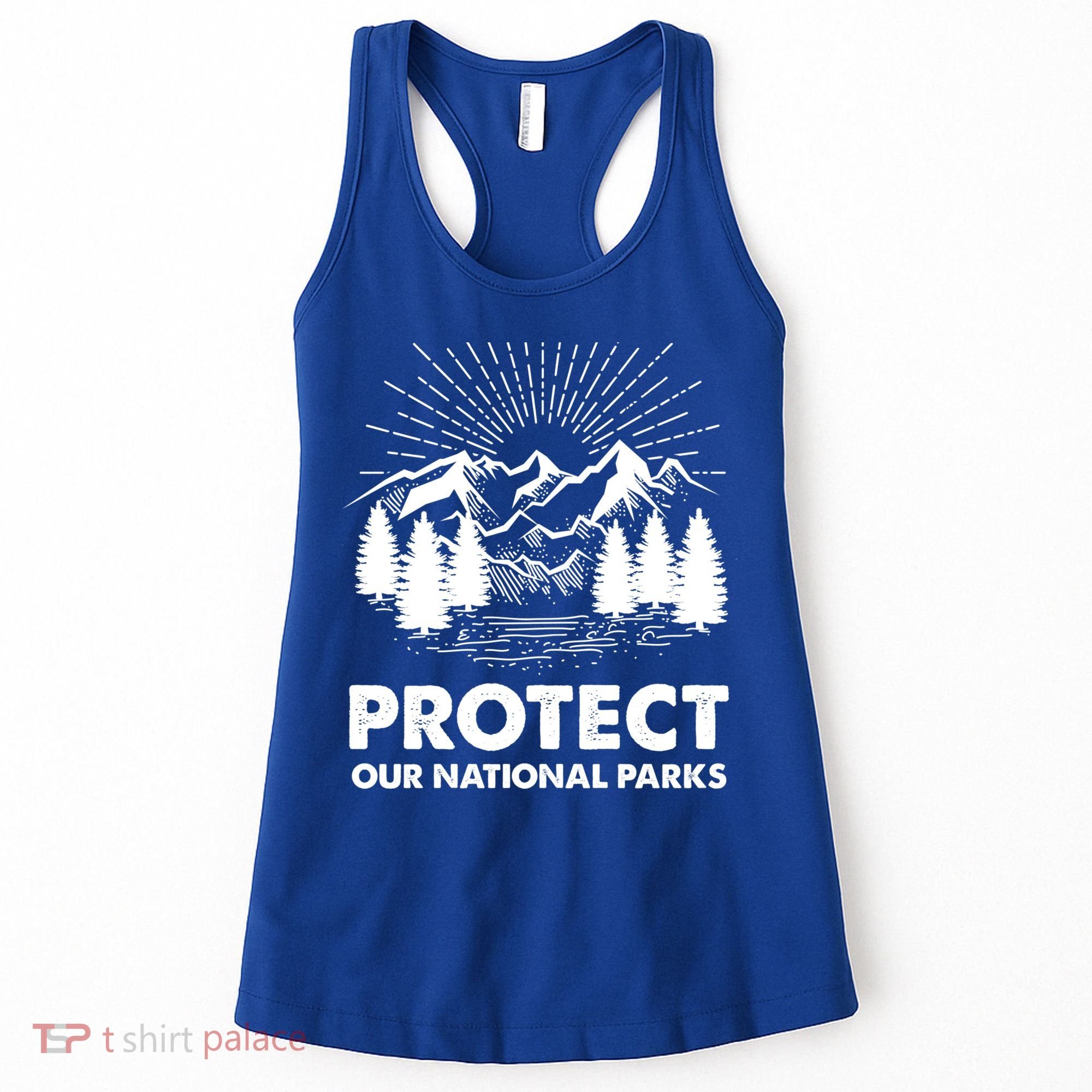 Protect Our National Parks Mountain Hiking Gift Women's Tank Top