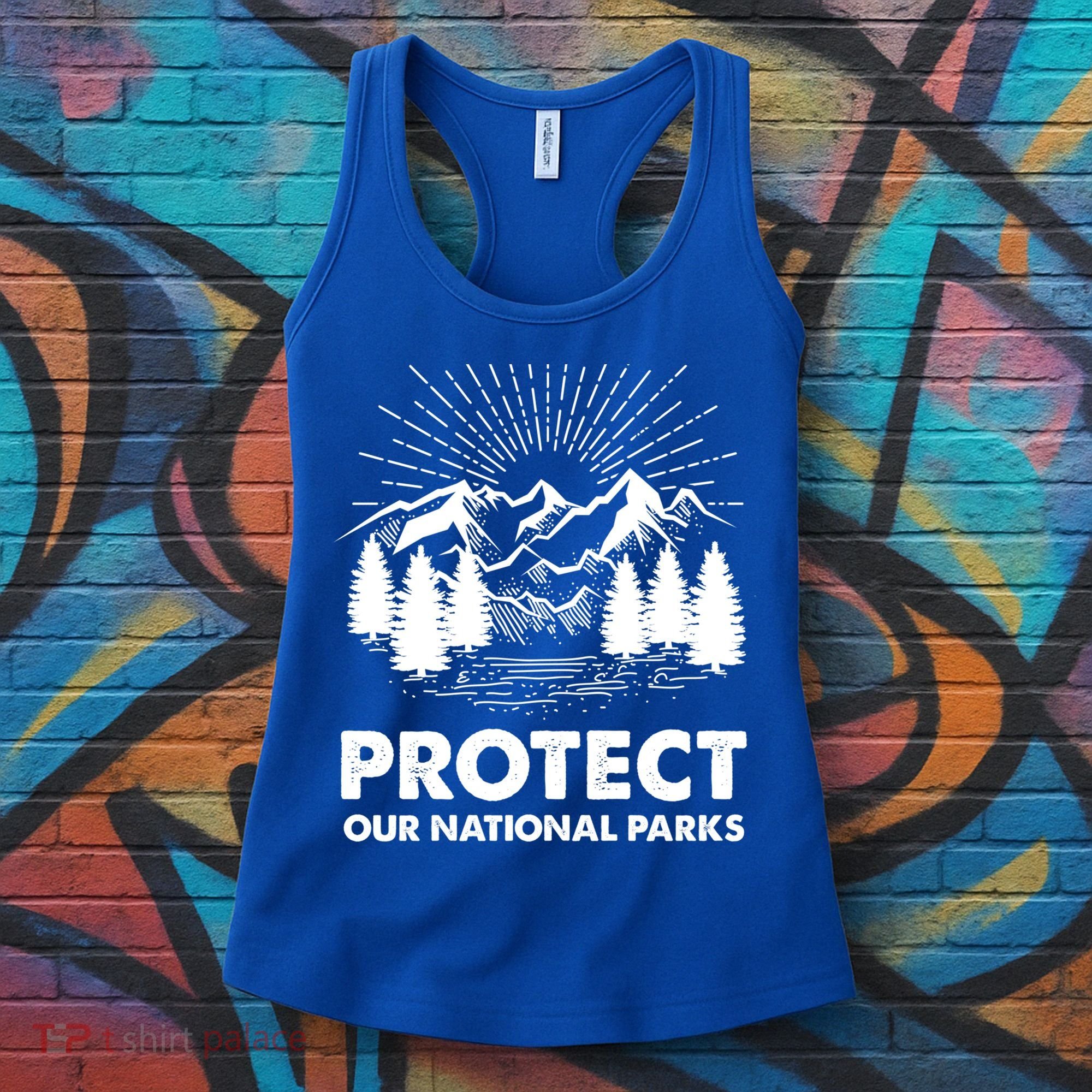Protect Our National Parks Mountain Hiking Gift Women's Tank Top
