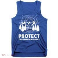 Protect Our National Parks Mountain Hiking Gift Tank Top thumb 0