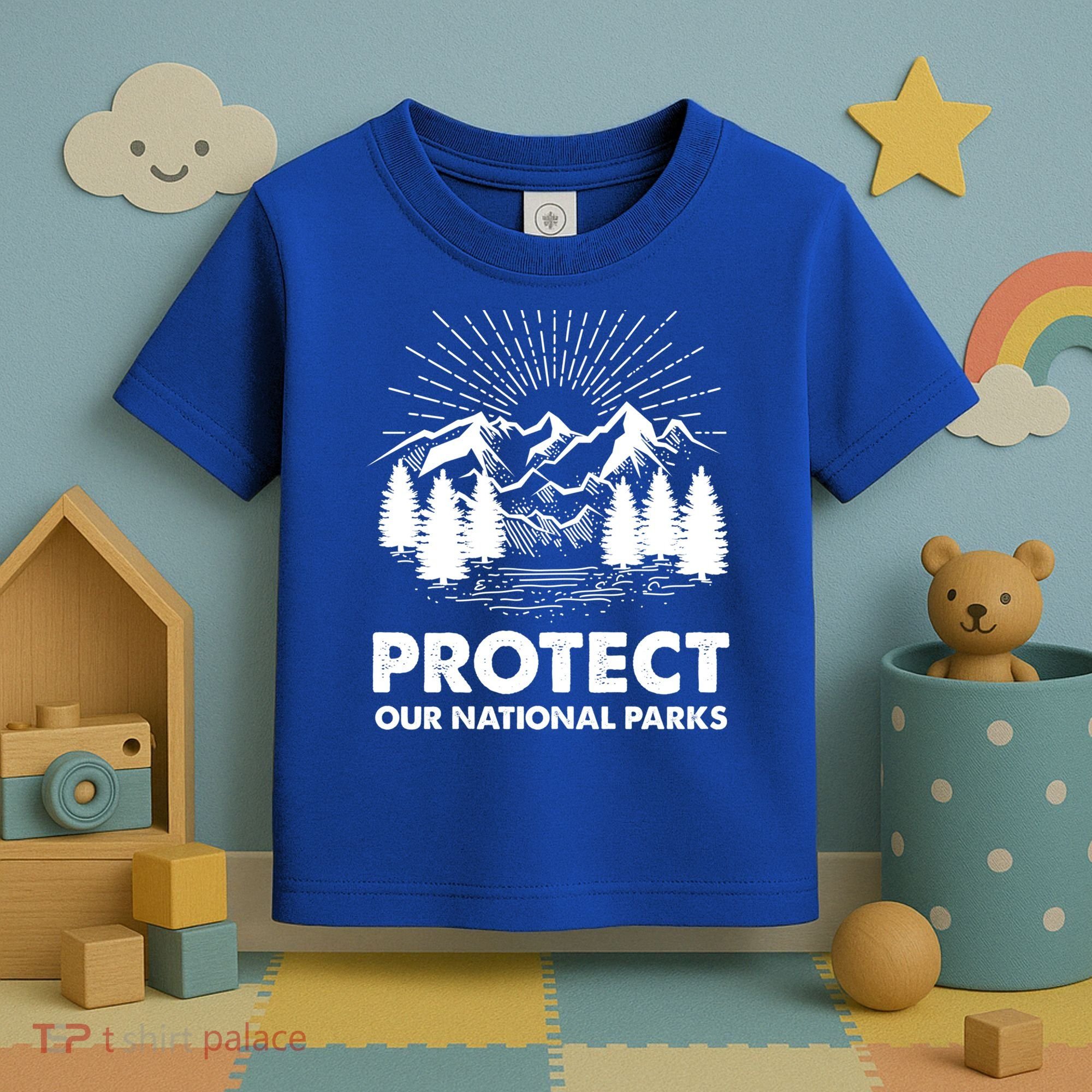 Protect Our National Parks Mountain Hiking Gift Toddler T-Shirt