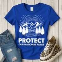 Protect Our National Parks Mountain Hiking Gift Women's T-Shirt thumb 3