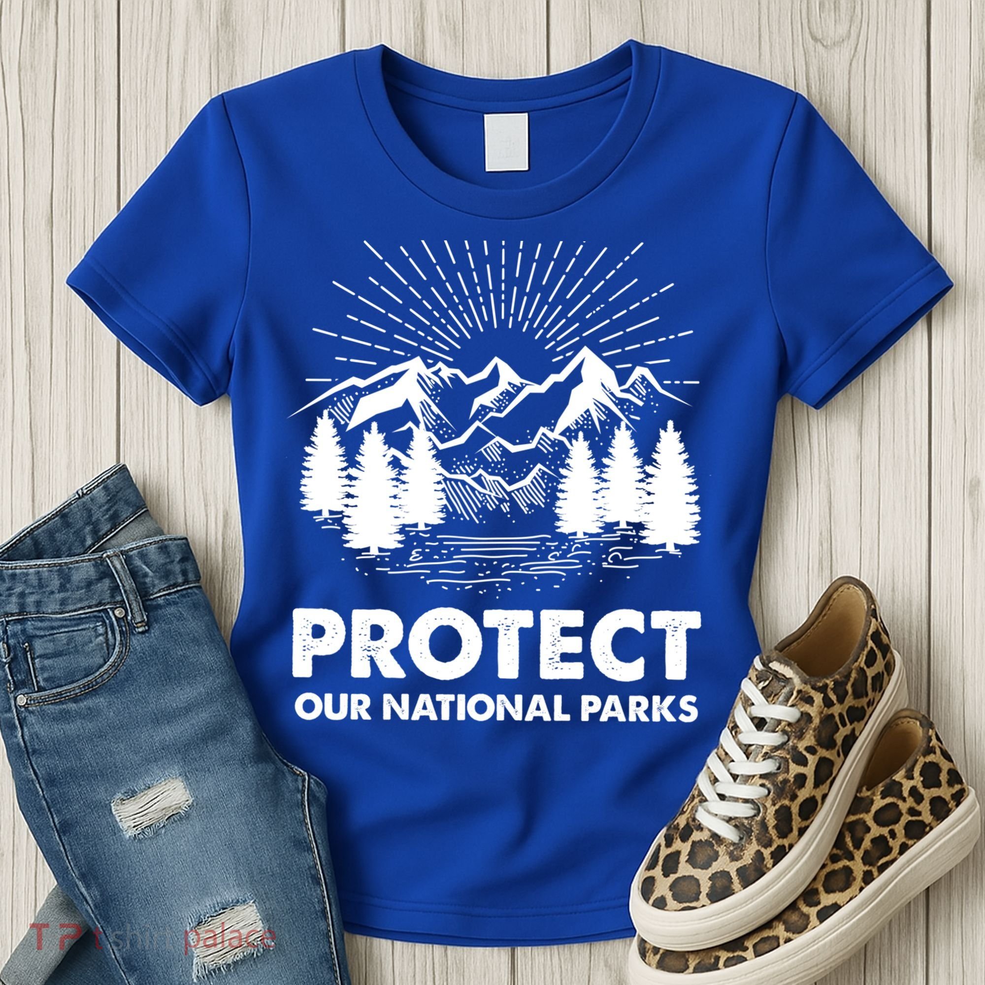 Protect Our National Parks Mountain Hiking Gift Women's T-Shirt