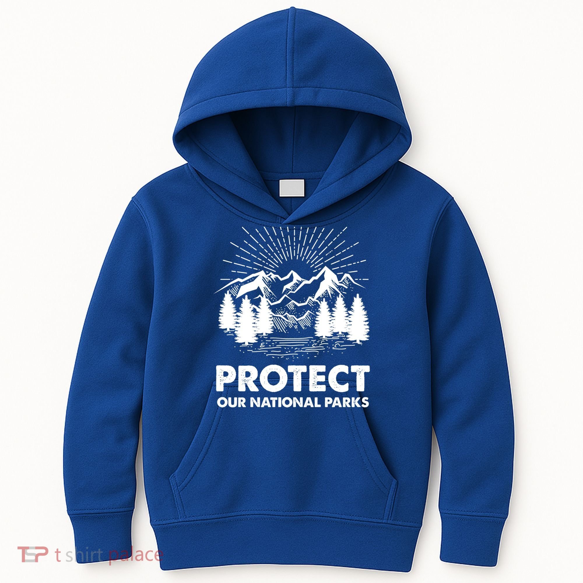 Protect Our National Parks Mountain Hiking Gift Kids Hoodie
