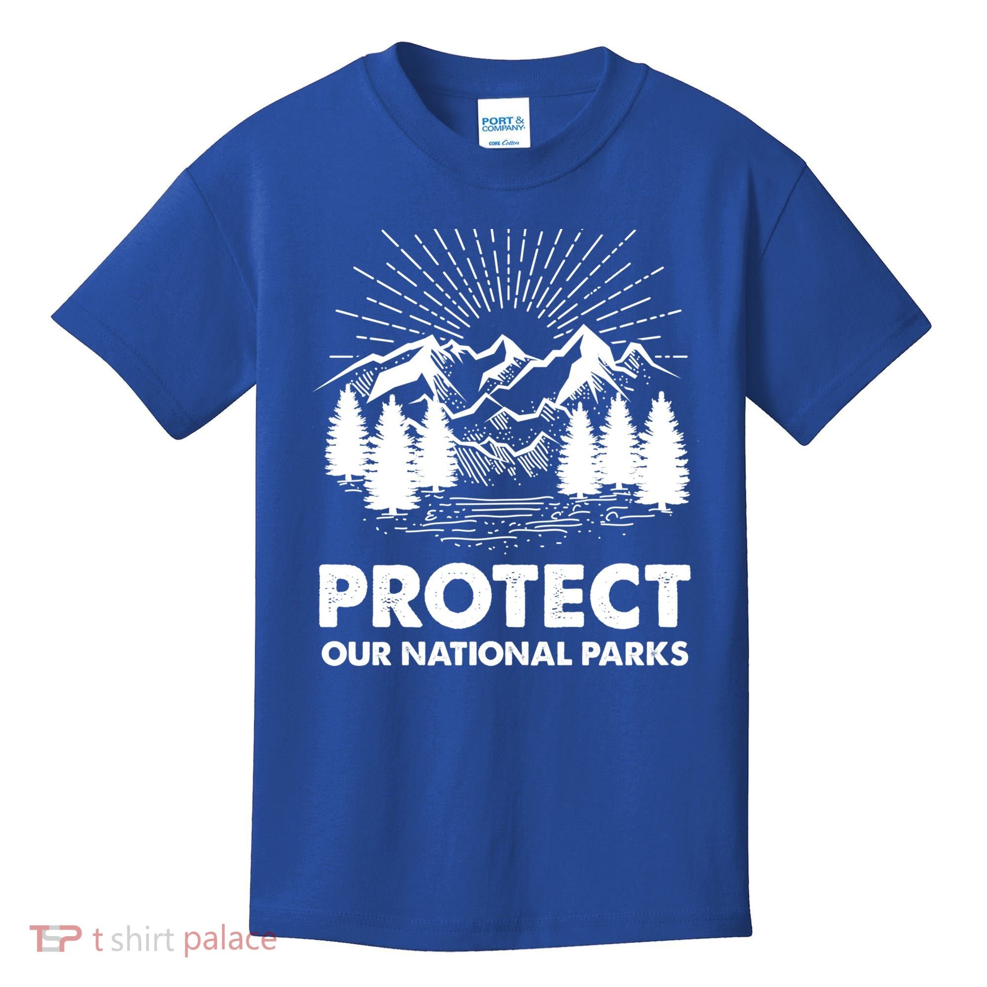 Protect Our National Parks Mountain Hiking Gift Kids T-Shirt