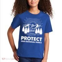 Protect Our National Parks Mountain Hiking Gift Kids T-Shirt thumb 2