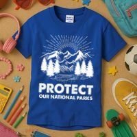 Protect Our National Parks Mountain Hiking Gift Kids T-Shirt thumb 3