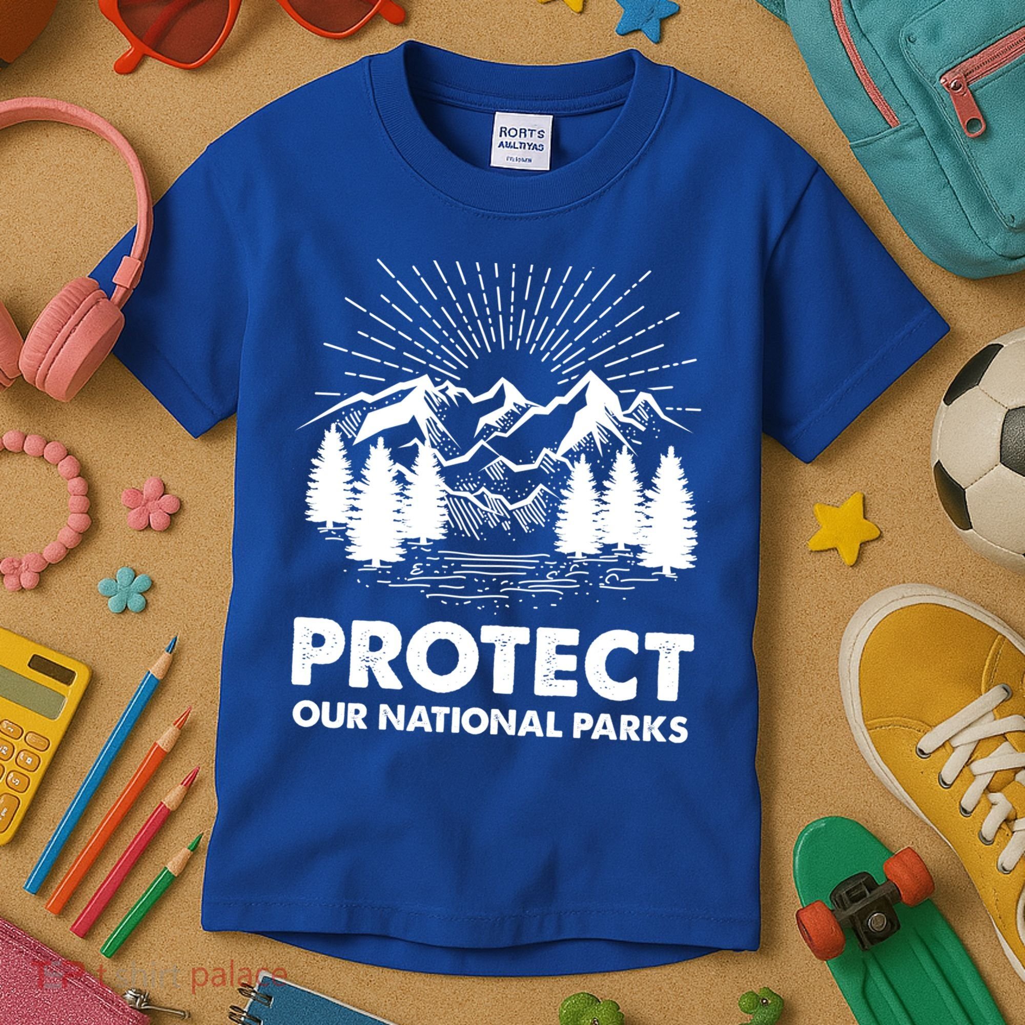 Protect Our National Parks Mountain Hiking Gift Kids T-Shirt