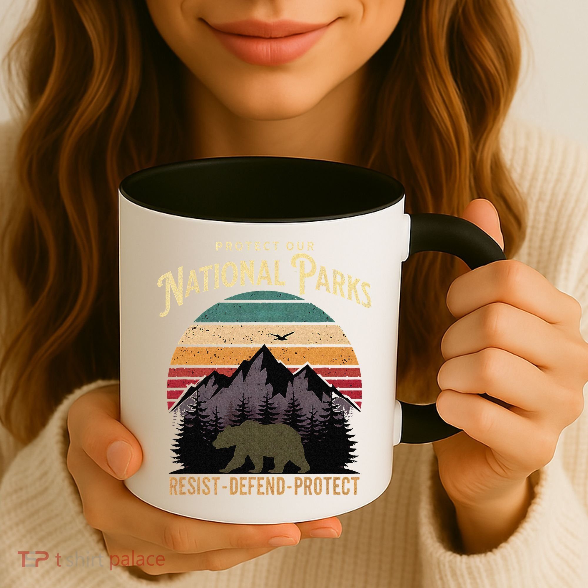 Protect Our National Parks Hiking Camping Souvenir Coffee Mug