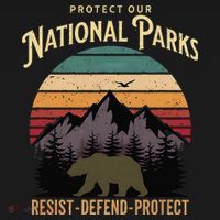Protect Our National Parks Hiking Camping Souvenir Women's Hoodie thumb 2
