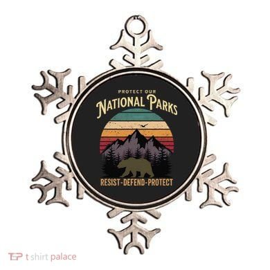 Protect Our National Parks Hiking Camping Souvenir Ornament