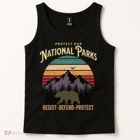 Protect Our National Parks Hiking Camping Souvenir Tank Top thumb 2