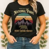 Protect Our National Parks Hiking Camping Souvenir Women's T-Shirt thumb 2
