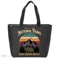 Protect Our National Parks Hiking Camping Souvenir Tote Bag thumb 0