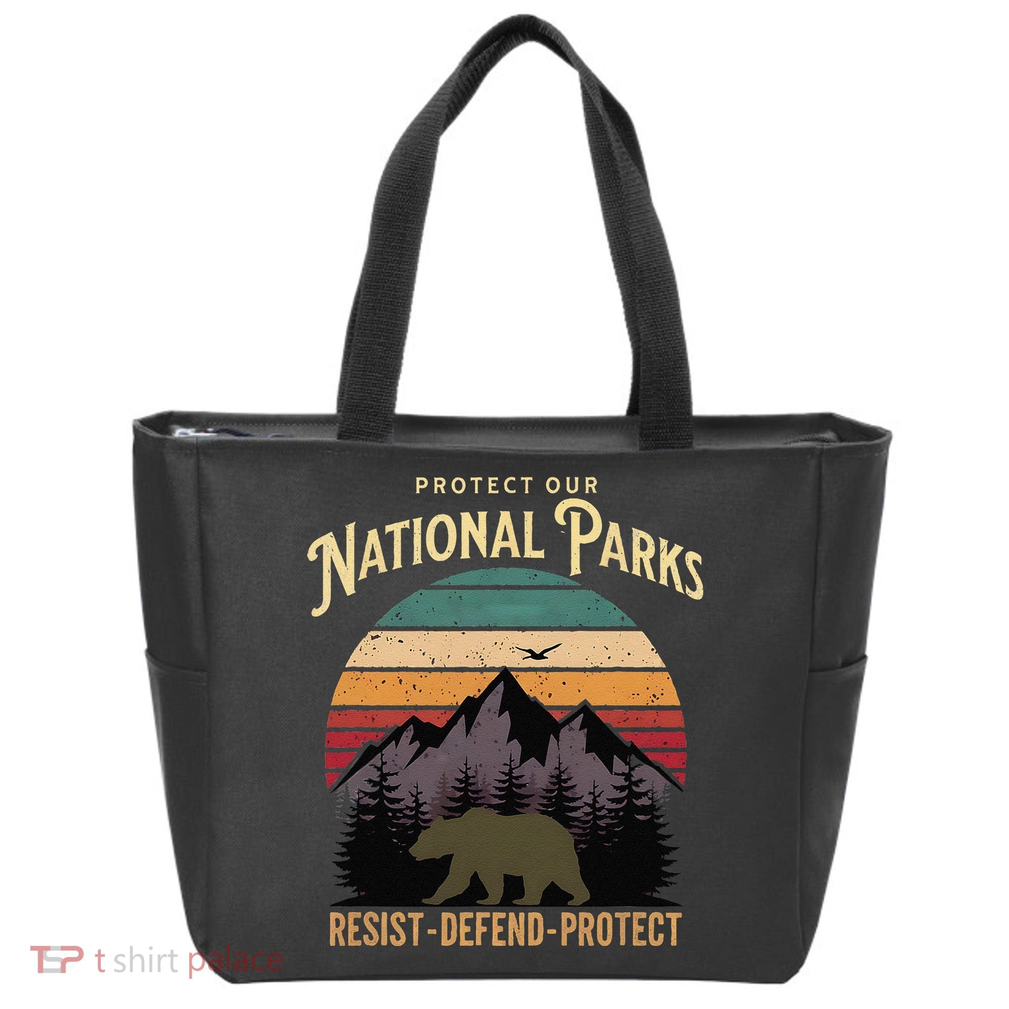 Protect Our National Parks Hiking Camping Souvenir Tote Bag