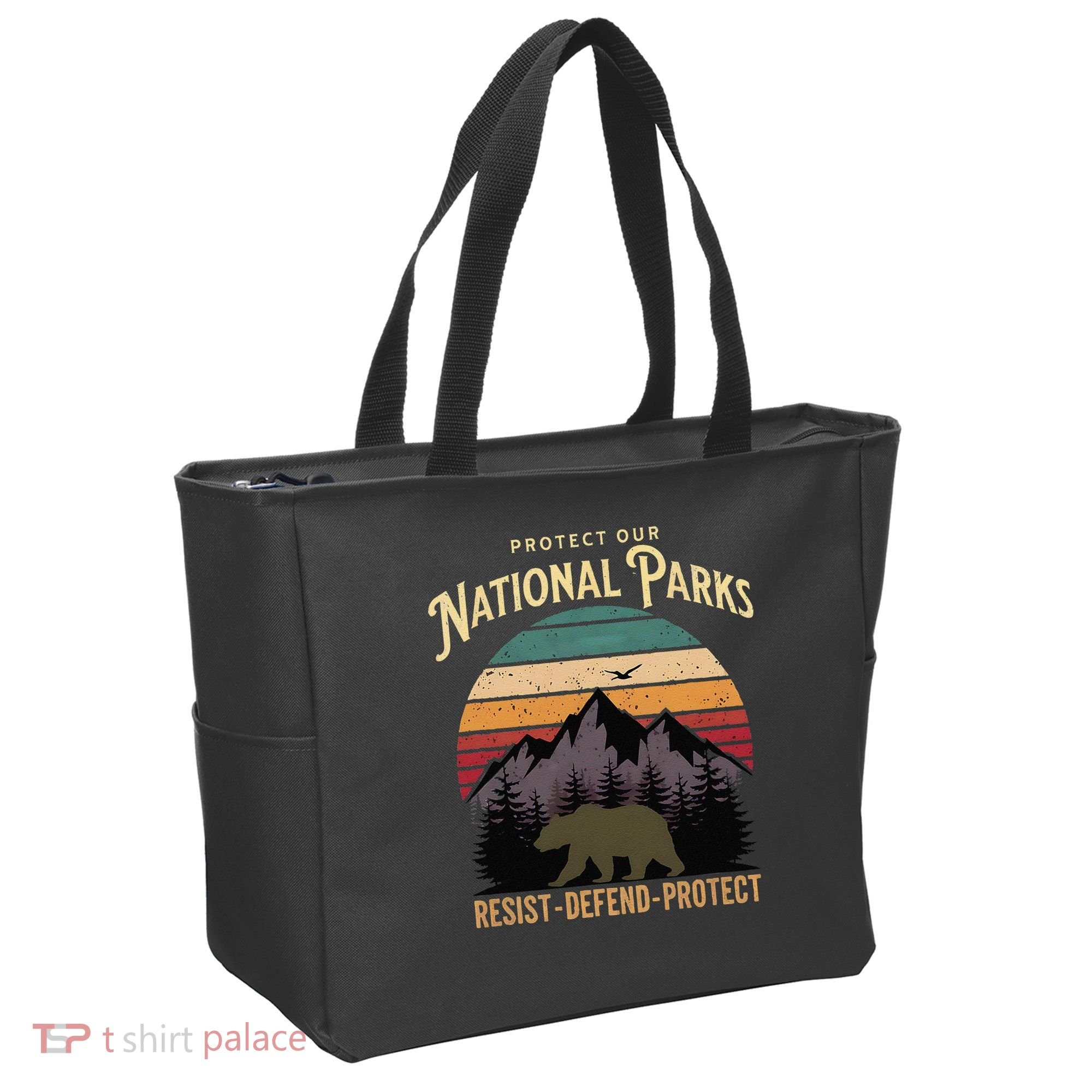 Protect Our National Parks Hiking Camping Souvenir Tote Bag
