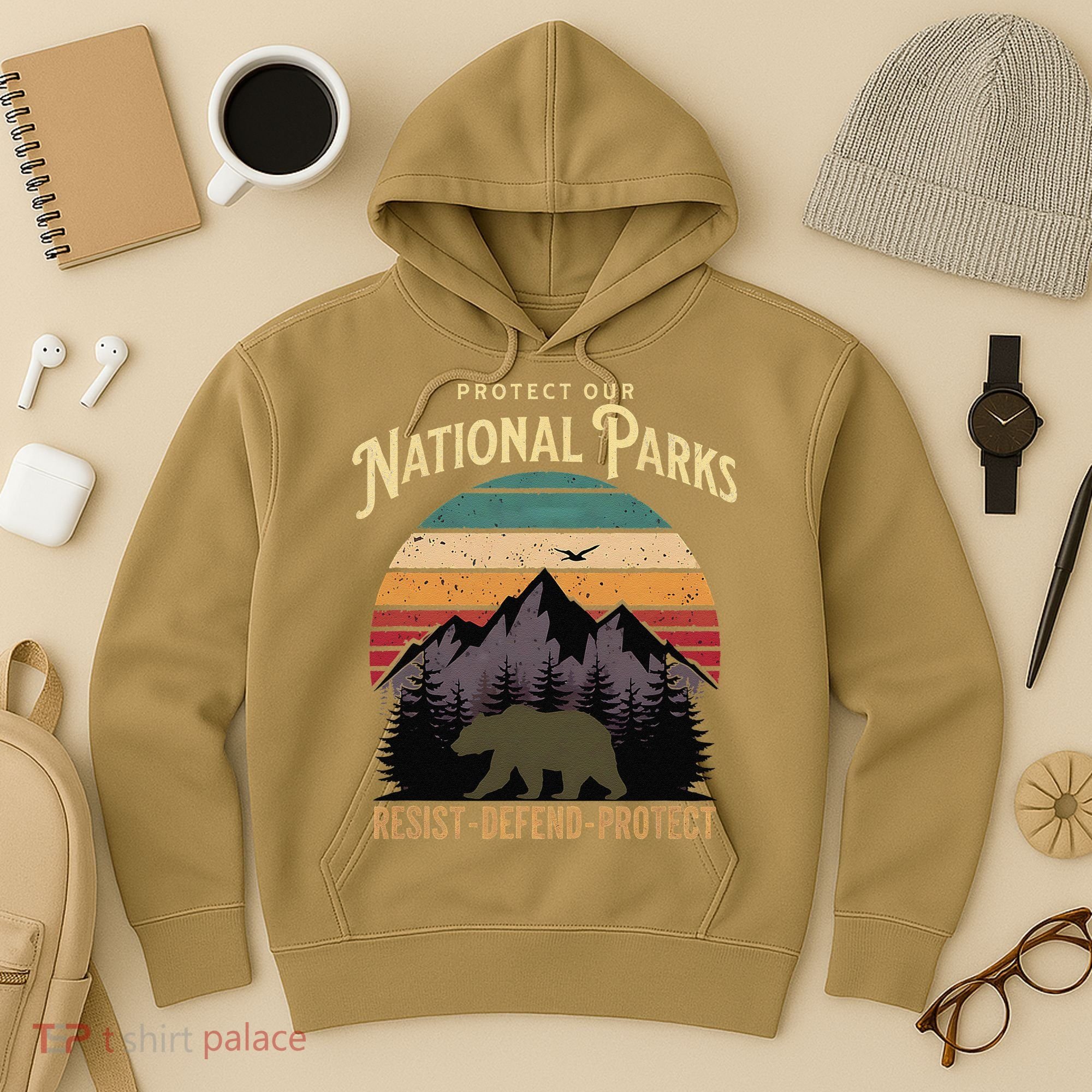 Protect Our National Parks Hiking Camping Souvenir Hoodie
