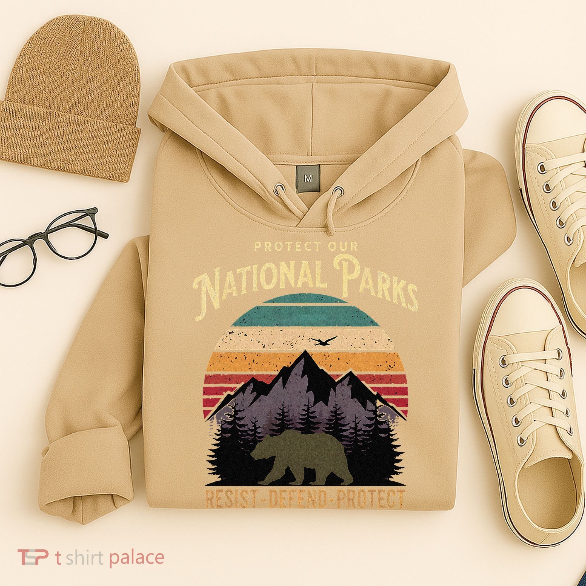 Protect Our National Parks Hiking Camping Souvenir Hoodie