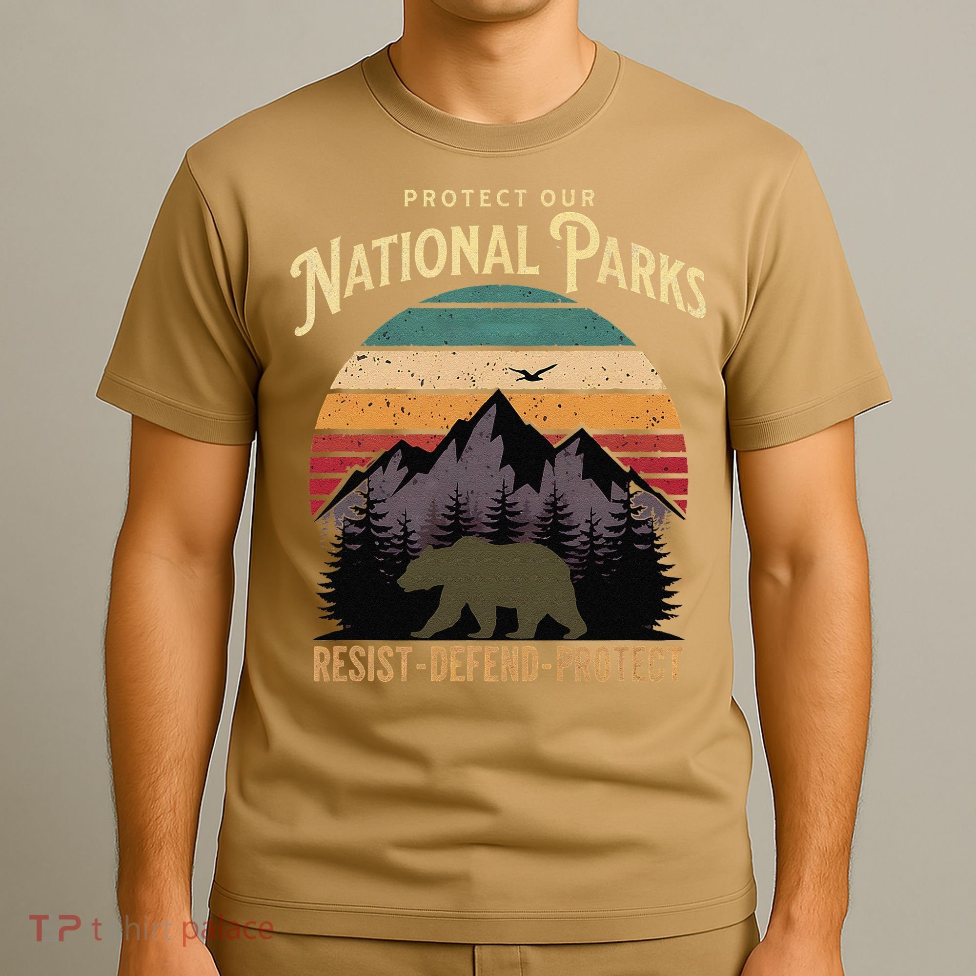 Protect Our National Parks Hiking Camping Souvenir T-Shirt