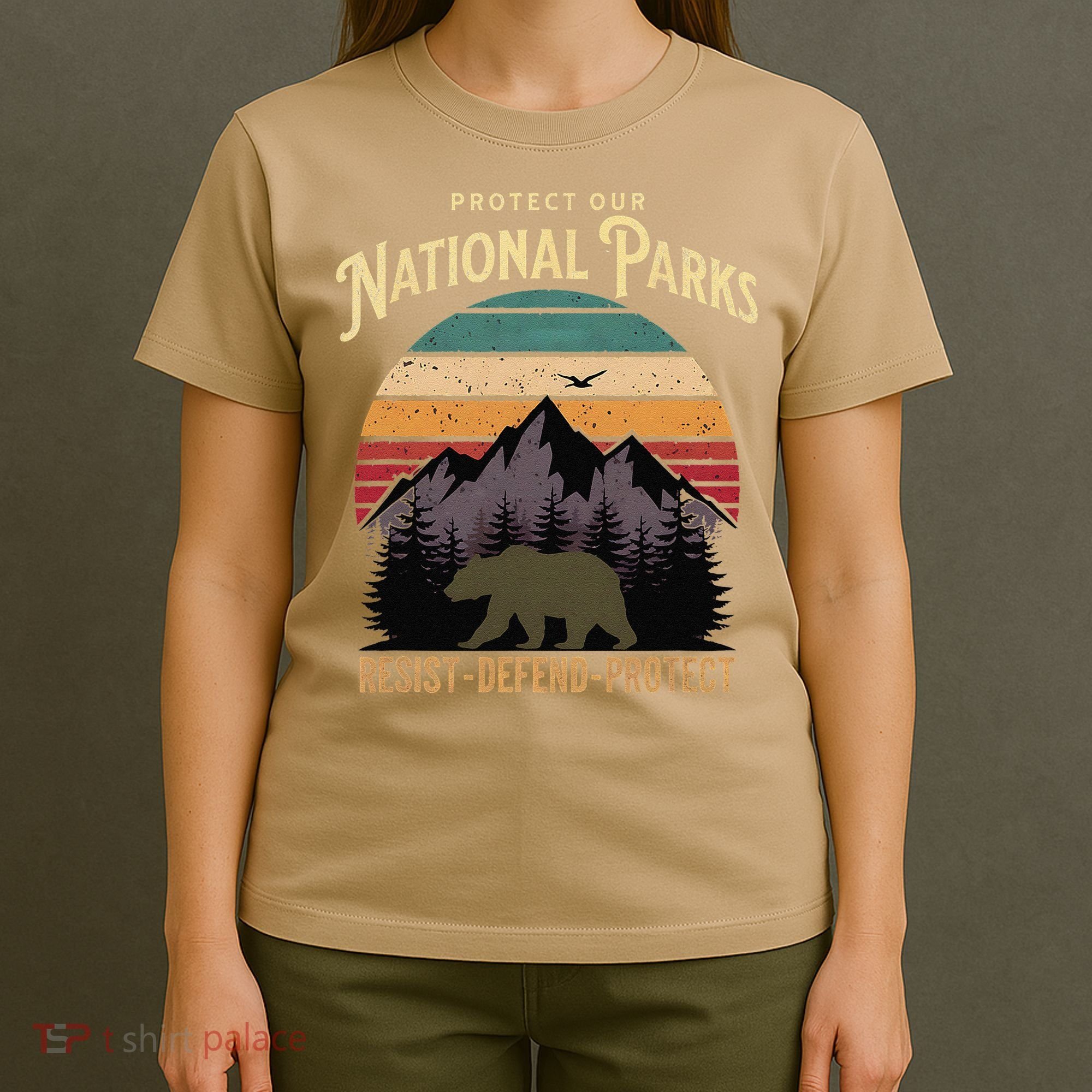 Protect Our National Parks Hiking Camping Souvenir T-Shirt