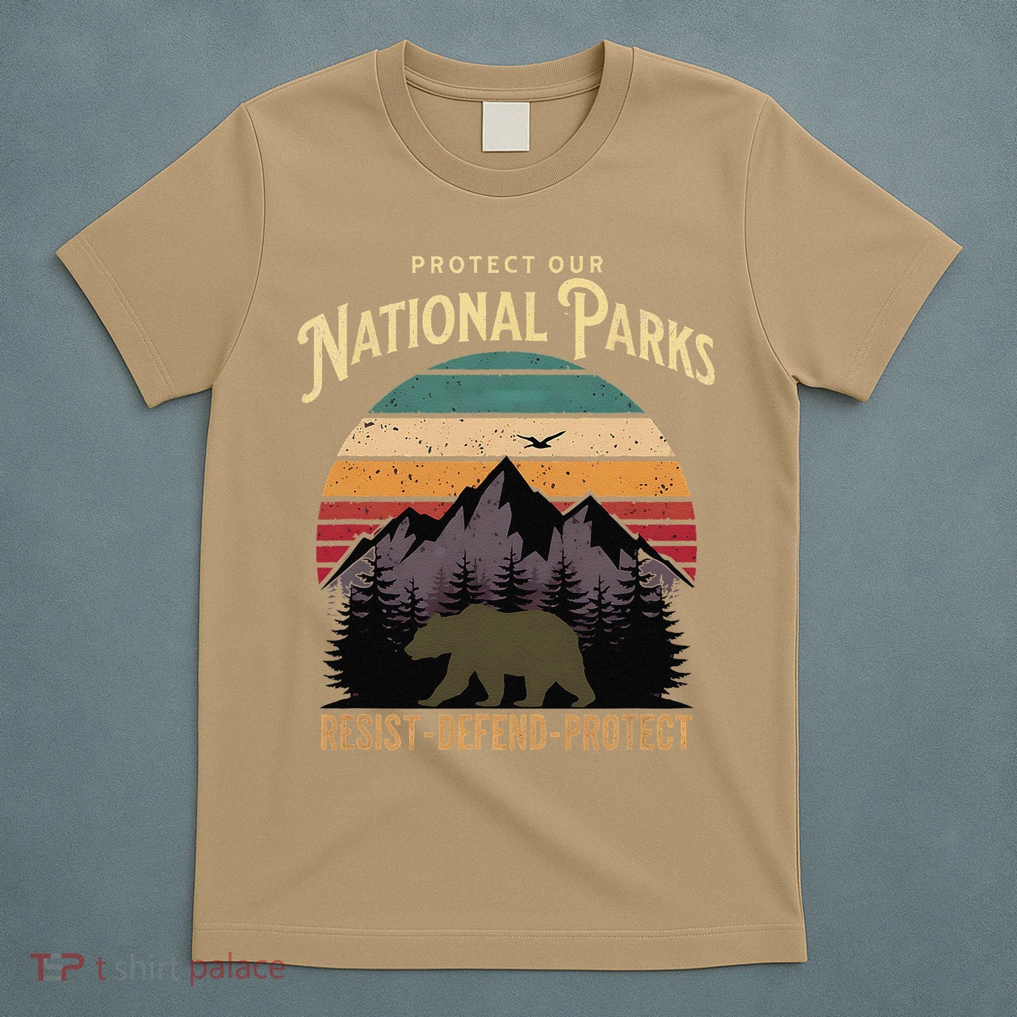 Protect Our National Parks Hiking Camping Souvenir T-Shirt