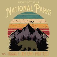 Protect Our National Parks Hiking Camping Souvenir T-Shirt thumb 7