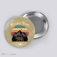 Protect Our National Parks Hiking Camping Souvenir Button thumb 0