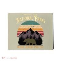 Protect Our National Parks Hiking Camping Souvenir Mousepad thumb 0