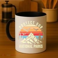Protect Our National Parks Retro Nature Conservation Coffee Mug thumb 4