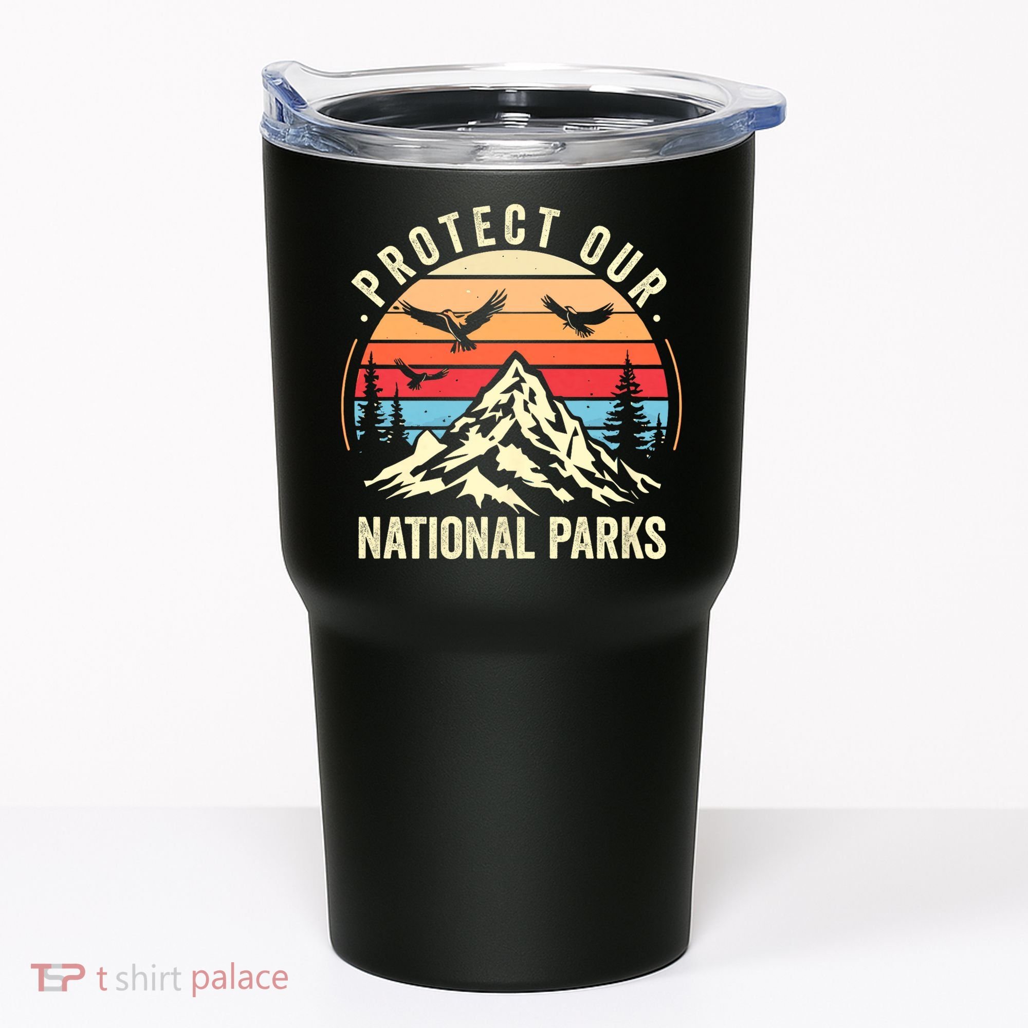 Protect Our National Parks Retro Nature Conservation Tumbler