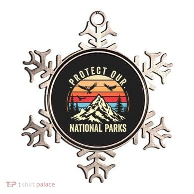 Protect Our National Parks Retro Nature Conservation Ornament