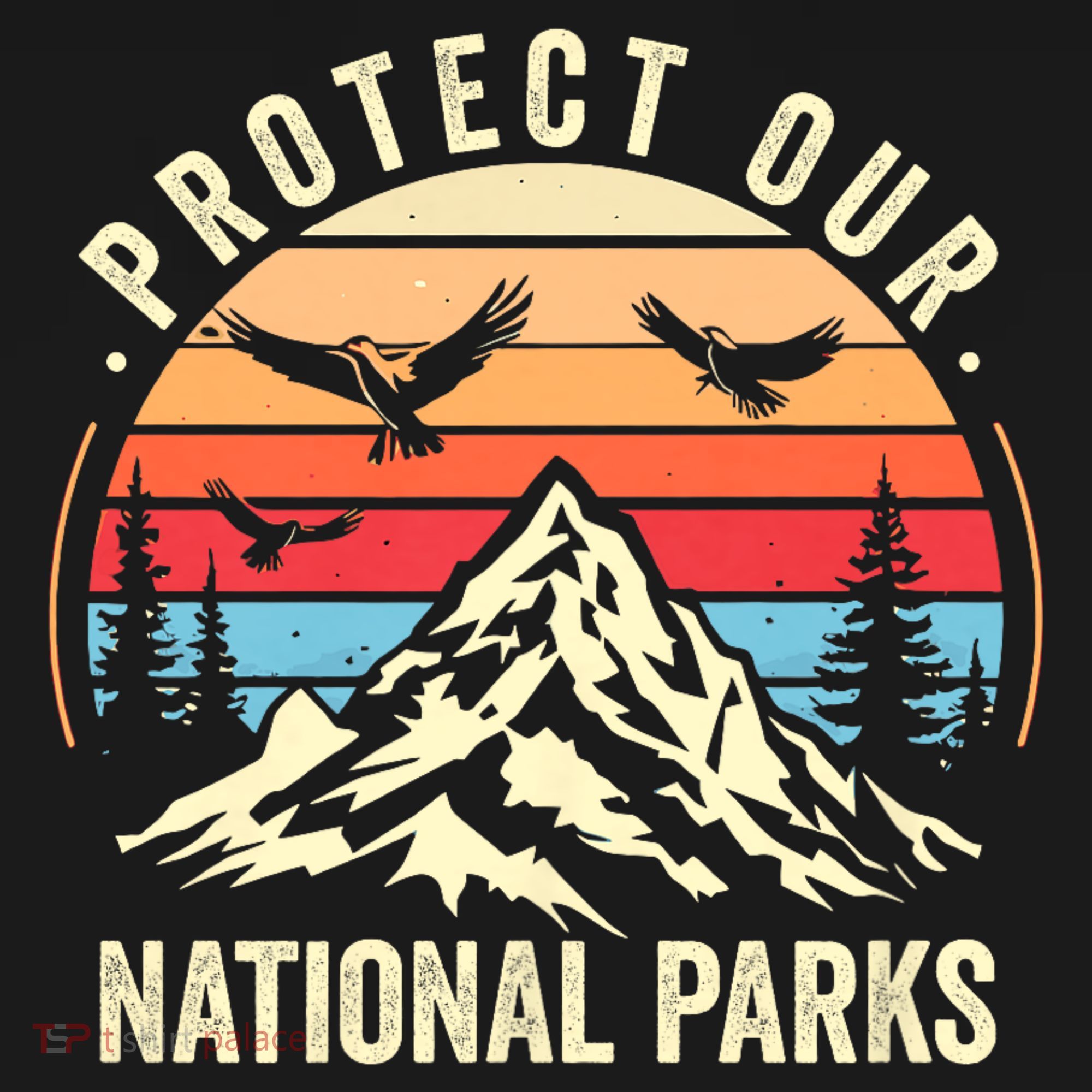 Protect Our National Parks Retro Nature Conservation Ornament
