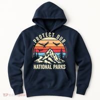 Protect Our National Parks Retro Nature Conservation Hoodie thumb 0