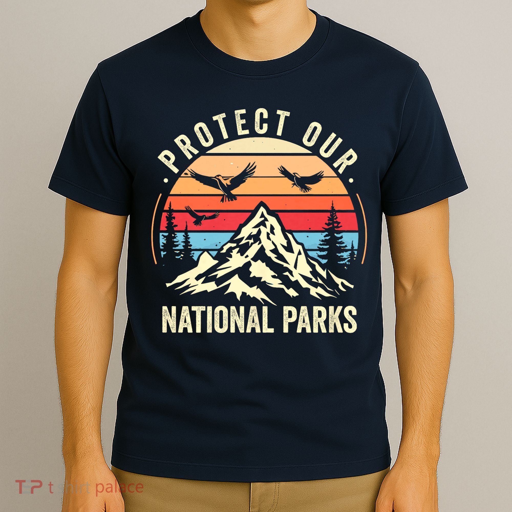 Protect Our National Parks Retro Nature Conservation T-Shirt