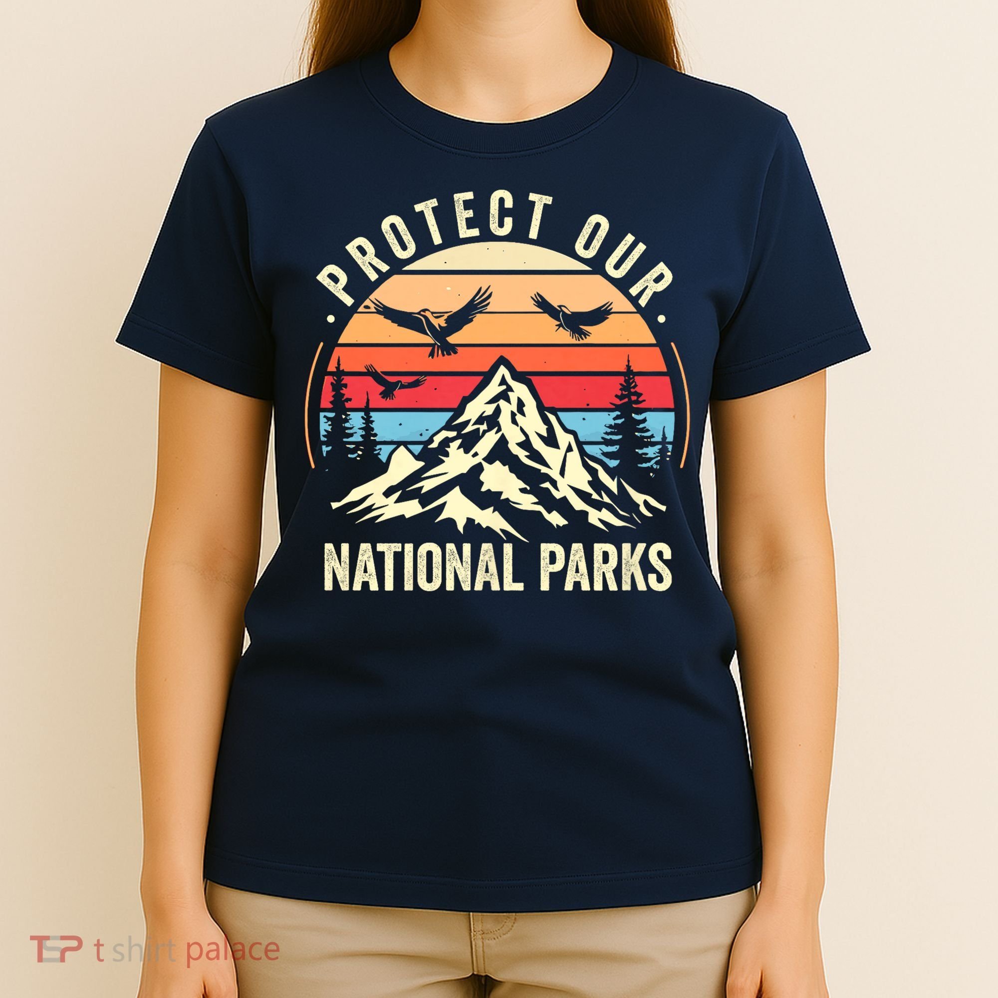 Protect Our National Parks Retro Nature Conservation T-Shirt