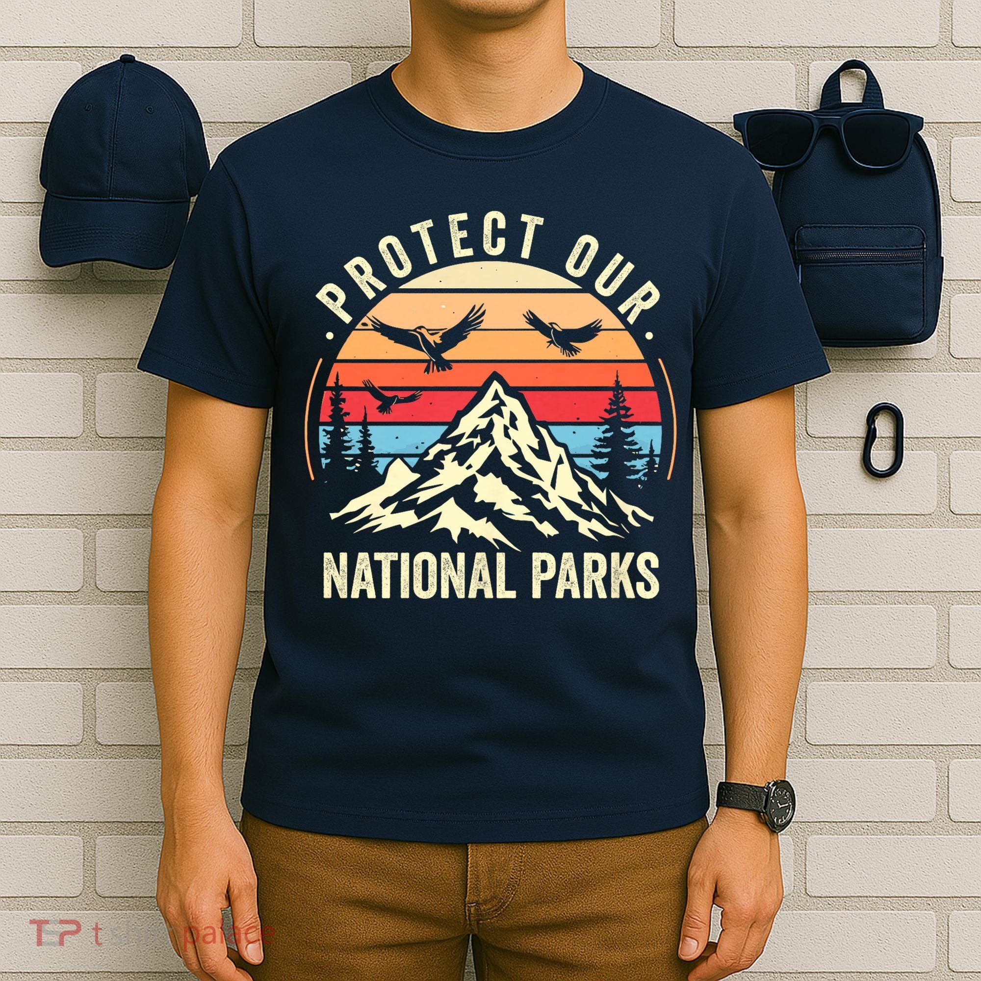 Protect Our National Parks Retro Nature Conservation T-Shirt