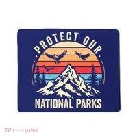 Protect Our National Parks Retro Nature Conservation Mousepad thumb 0