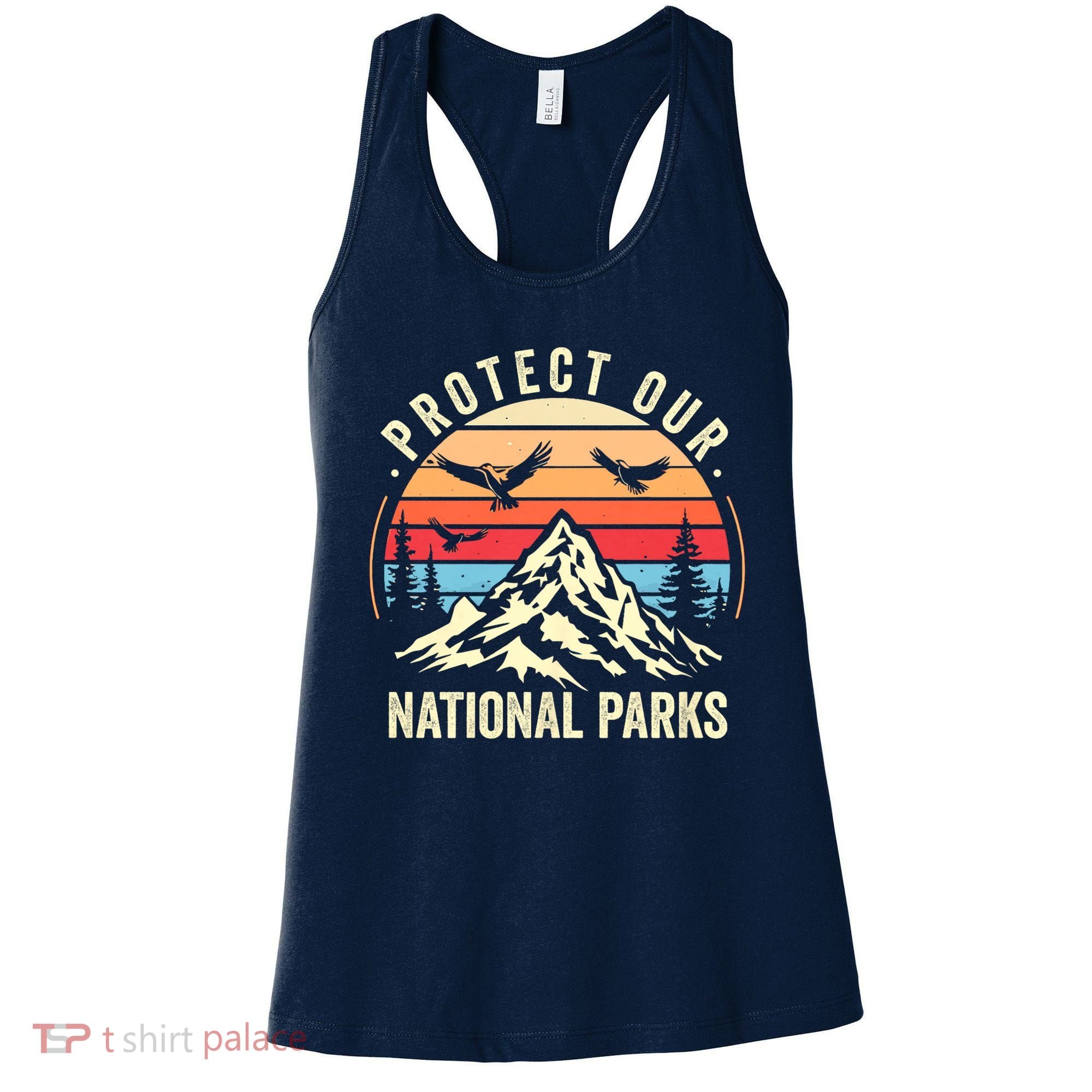 Protect Our National Parks Retro Nature Conservation Women's Tank Top