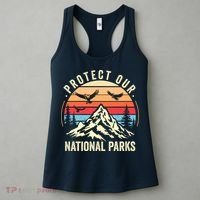 Protect Our National Parks Retro Nature Conservation Women's Tank Top thumb 3