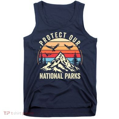 Protect Our National Parks Retro Nature Conservation Tank Top
