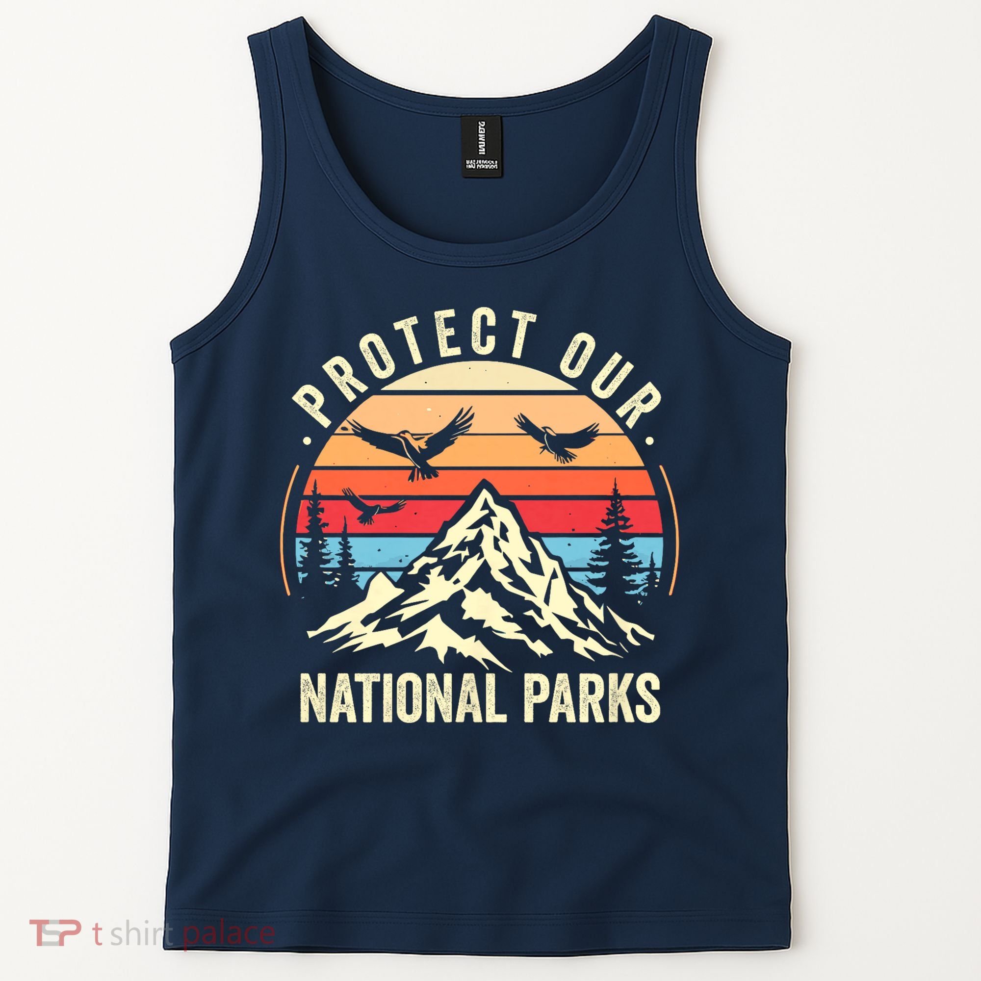 Protect Our National Parks Retro Nature Conservation Tank Top