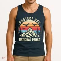 Protect Our National Parks Retro Nature Conservation Tank Top thumb 3